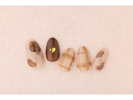 秋ガーリーネイル