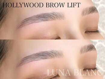 ルナブラン 石橋駅前店(LUNA BLANC)の写真/当店人気の美眉ワックス/ハリウッドブロウリフトでメイク「時短・垢抜け・清潔感アップ」骨格似合わせ