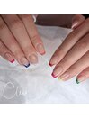 カラフルフレンチネイル