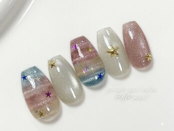 ランネイル 名古屋伏見(RANnail)/マグネットボーダーネイル