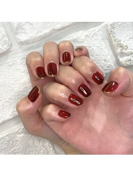 グラマラス プレジール 中野店(glamourous plaisir)/ボルドーネイル