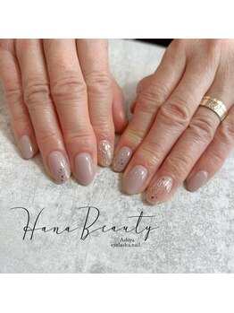 ハナビューティ アシヤ(Hana Beauty Ashiya)/キラキラ春ネイル