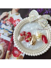 フェアリーテイル(Fairy Tail)/成人式ネイル/お正月ネイル