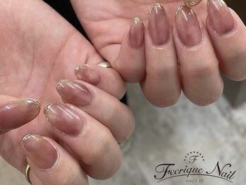 フェリーク ネイル(Feerique Nail)の写真/シンプルなデザインなのに周りからの注目度UP!!派手なネイルができない方もシンプルだけど映えるネイルを☆
