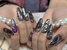 モアネイル 新宿/ミラーネイル/持ち込み/新宿