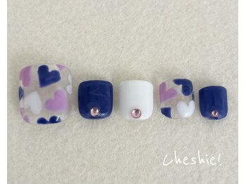 ネイルサロン チュシャ(cheshie)/華やかデザインフットジェル