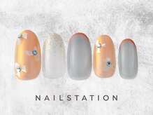ネイルステーション アトレ浦和店(NAIL STATION)/シェル花ネイル／パラジェル