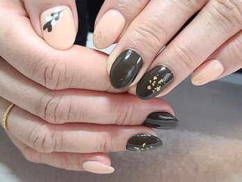 ネイルアンドまつげエクステ専門サロン スリー(THREE)/チョコレートネイル