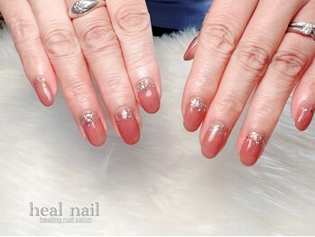 ヒールネイル(heal nail)/monthly定額デザインA~ラメホロ