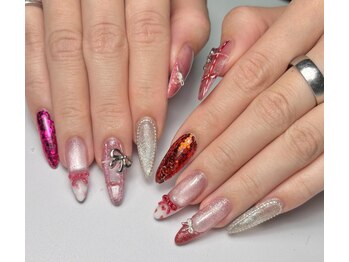 エーネイルサロン(A.nailsalon)の写真/【カラー300色・選べるパーツ】マグネット/フラッシュなどの王道から個性派デザインまで幅広く対応◎
