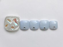 ジェミーネイル イケブクロ(Jemiy nail ikebukuro)/埋め尽くしブルー￥8500