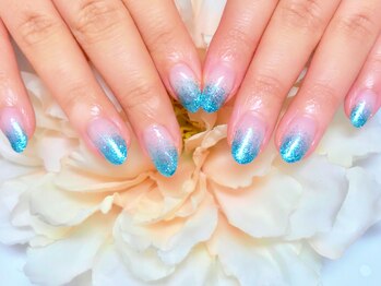 アイリッシュネイル 久屋大通店(Irish Nail)/ブルーラメグラデーション