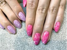 レアレアネイル(Lealeanail)/【パラジェル】大理石風ネイル