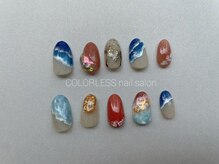 カラーレス(COLORLESS)/【夏ネイル】