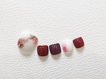 ネイルサロン アミュゼ/定額デザインフットジェル