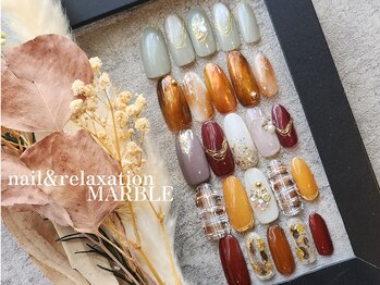 ネイルアンドリラクゼーション マーブル(MARBLE)/11月40種類トレンドデザイン