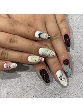 レイネイル アンド レイアイ 長嶺店(RAY NAIL & ray eye)/プレインシートでリゼロネイル