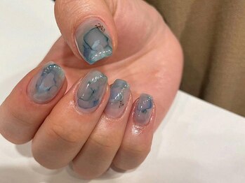 アイネイルズ 梅田店(I nails)/ブルーグリーンインク¥9700