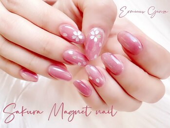 エルミュー(ERMIEUX)/春桜ネイル/さくらマグネット