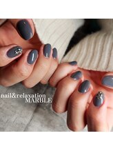 ネイルアンドリラクゼーション マーブル(MARBLE)/ワンカラーネイル、クロムハーツ
