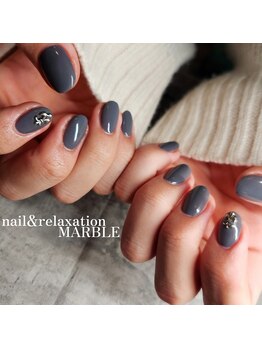 ネイルアンドリラクゼーション マーブル(MARBLE)/ワンカラーネイル、クロムハーツ