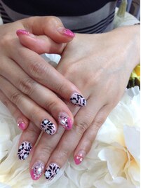 フラワーネイル6500円