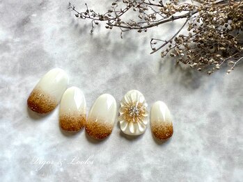 ヴィガー アンド ルックス 白金 目黒(Vigor&Looks)/フラワーネイル ホワイト