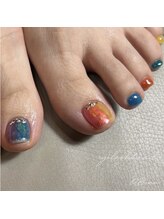 アンドボー(&Beau)/カラフルフットネイル♪