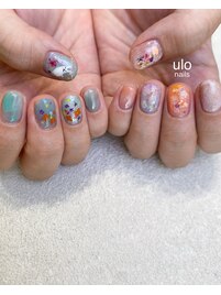 えほんをネイルにデザイン