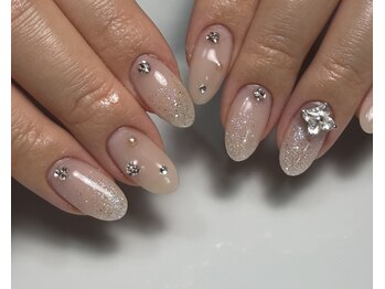 ヒュッゲ(Hygge)/ホワイトラメグラデーション