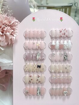 ビジューネイル(bijou nail)/4月定額大人モテシンプルコース