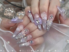 ラベンダービジューネイル