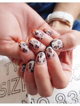 ビューティーコレクション アリレイナ(BEAUTY COLLECTION ARIREINA)/マットヒョウ柄フレンチ