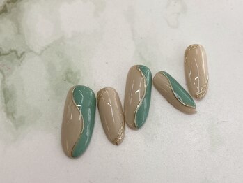 うねうねミラーネイル