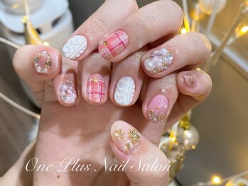 ワン プラス(ONE PLUS)/チェックネイル 可愛い