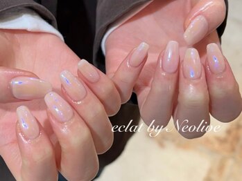 ネオリーブ エクラ 上野御徒町店(Neolive eclat)/オーロラネイル/パラジェル