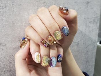 イビズ 新宿店(eviz)/抽象画ネイル