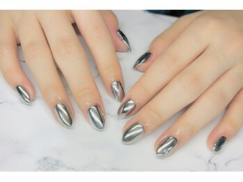 ヘブン ネイル 鶯谷(HEAVEN Nail)/ミラーネイル