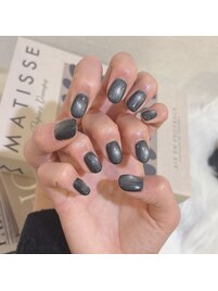 ブラック/マグネットネイル