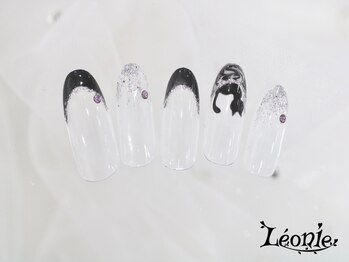 レオニー(Leonie)/フレンチ×猫アートネイル