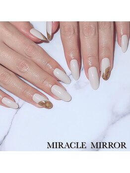 ミラクル ミラー(MIRACLE MIRROR)/秋デザインべっ甲ネイル