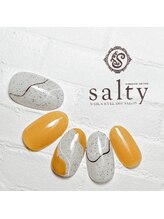 ネイルアンドアイラッシュサロン ソルティ 寺田町(salty)/うねうねネイル