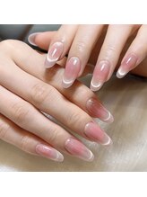 ヴィーナスネイル(Venus Nail)/チークxマグネットフレンチ