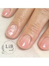 リブネイル(LiB nail)/ナチュラルチェックネイル