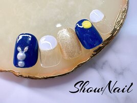 ハンド★月見デザイン