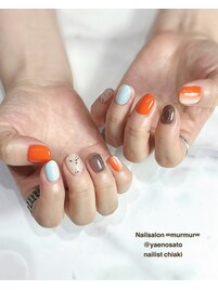 夏ニュアンスネイル