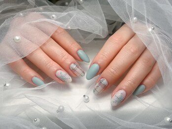 ジョアネイル(JOA Nail)/雪の結晶/冬/チェック/マット