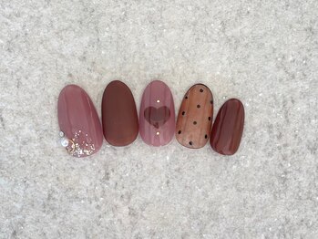 ラテネイル(Latte Nail)/Valentine design