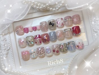 ネイルアンドまつげエクステ リッチエイト 原宿店(Rich8)/お得なフット定額コース