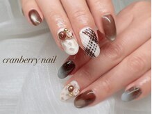 クランベリーネイル 代官山 恵比寿(cranberry nail)/バレンタインネイル